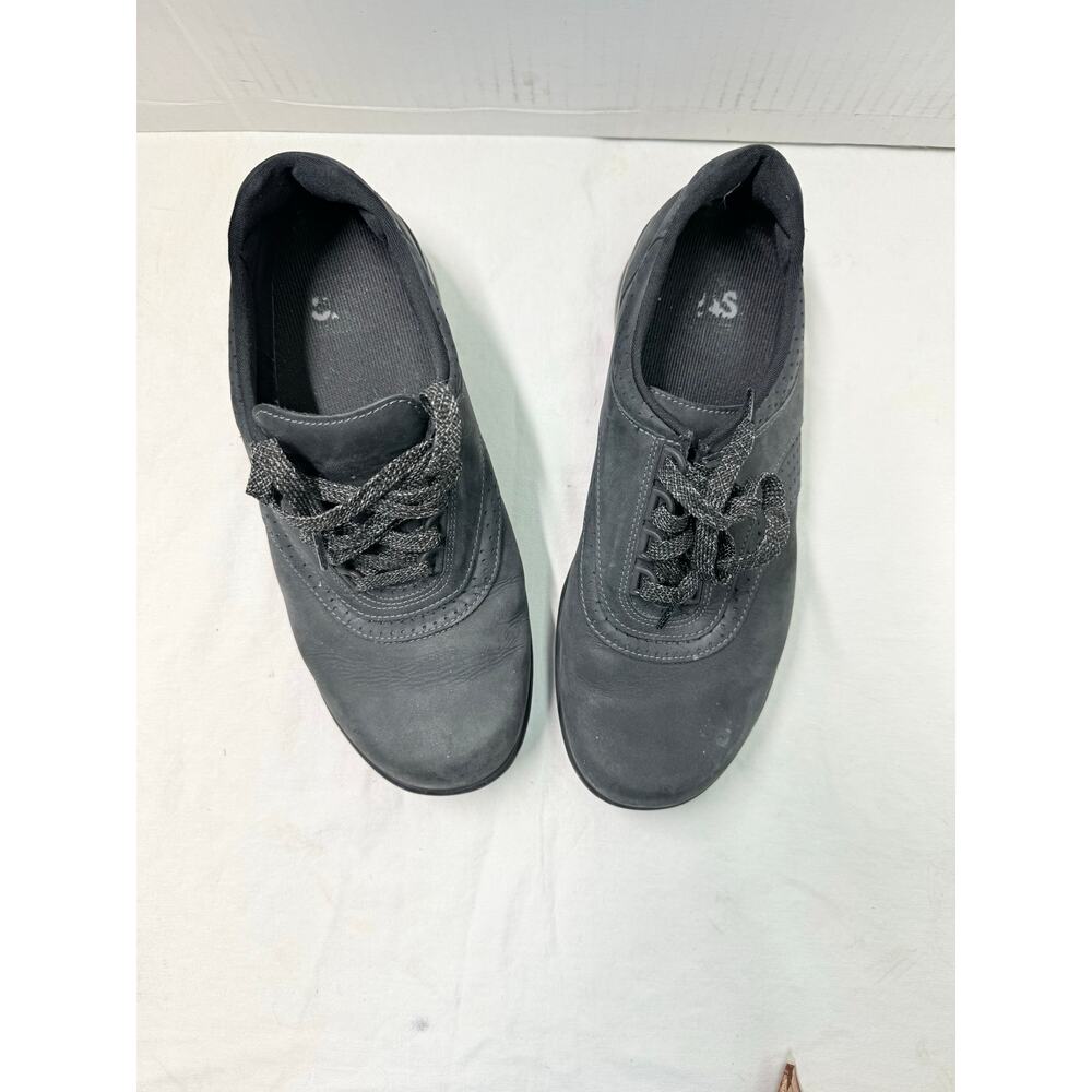 SAS  Walk Easy Nero Black Suede Shoes Womens Size 9W SMADE IN USA - Picture 7 of 12